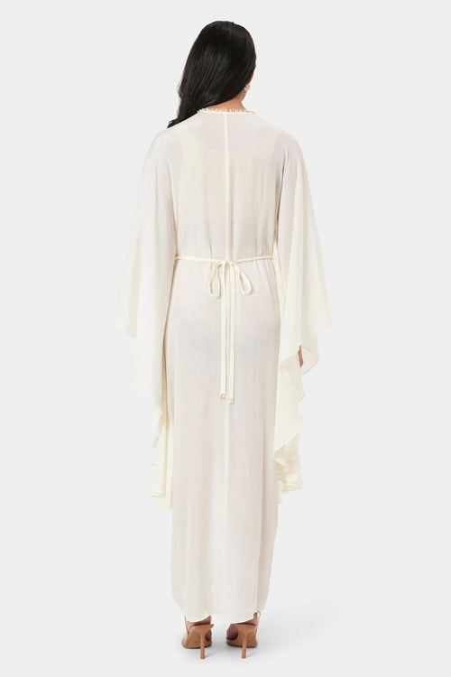 Pearl Embellished Kaftan Dress