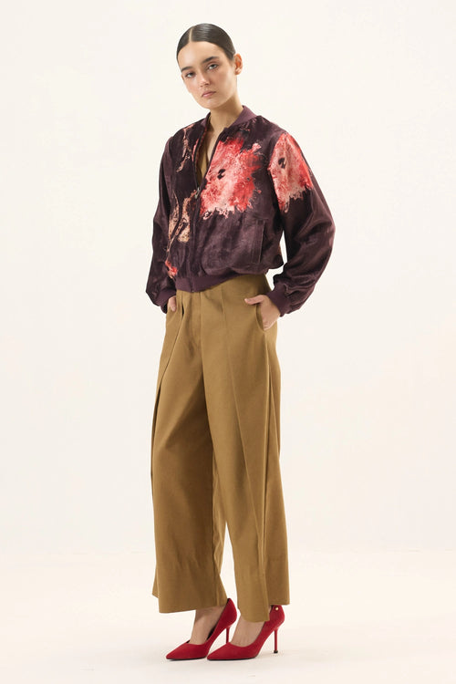 Plum Blossom Bomber Jacket