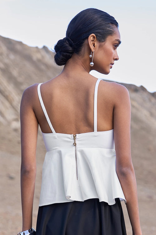 Flared Peplum Top
