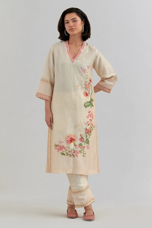 Malibu Pink Kurta Set