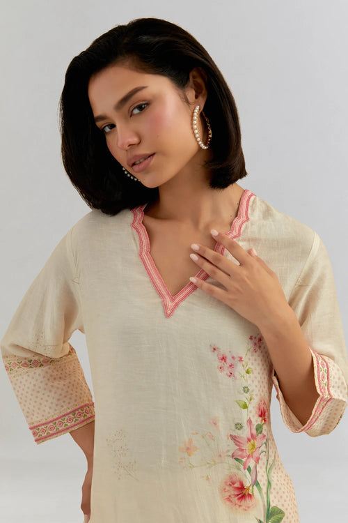 Malibu Pink Kurta Set