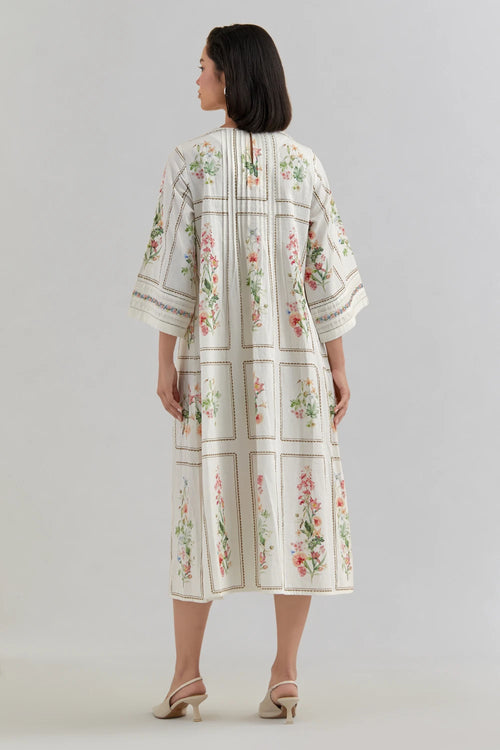 Bouquet Pleated Dress