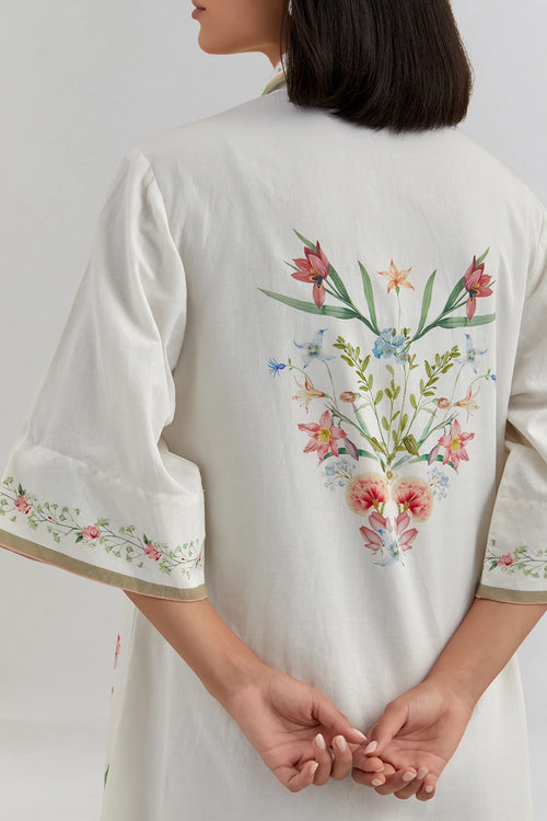 Bouquet Shirt Dress