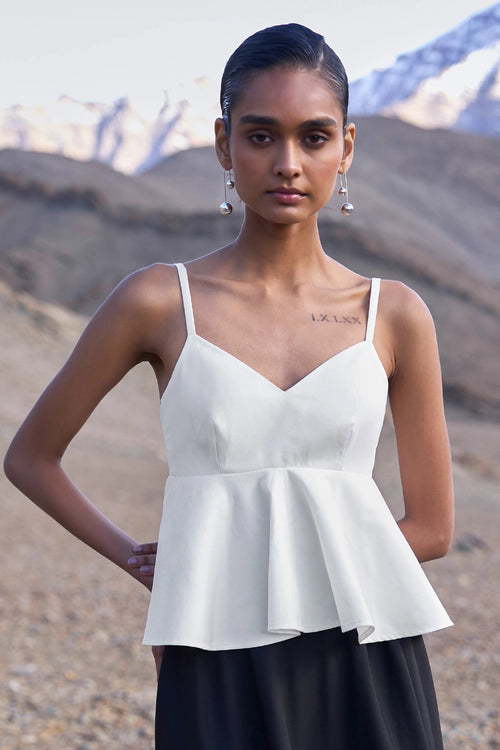 Flared Peplum Top