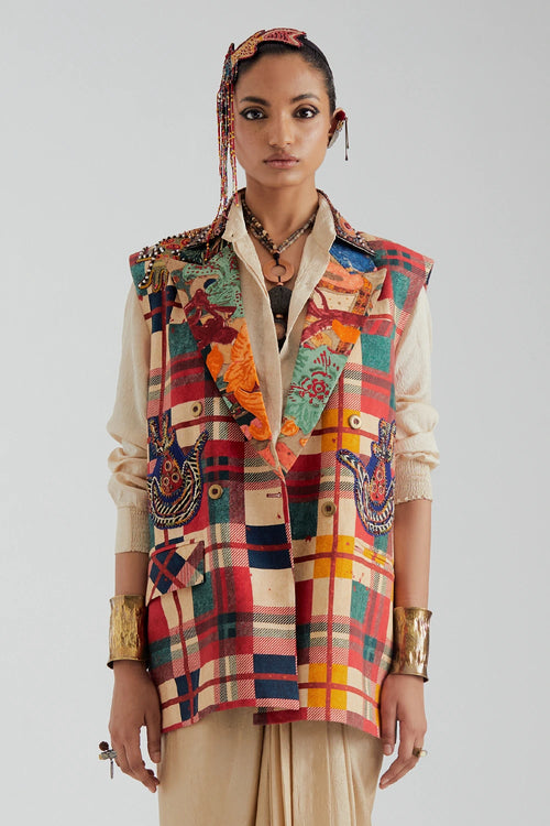 Noori Double Breasted Vest