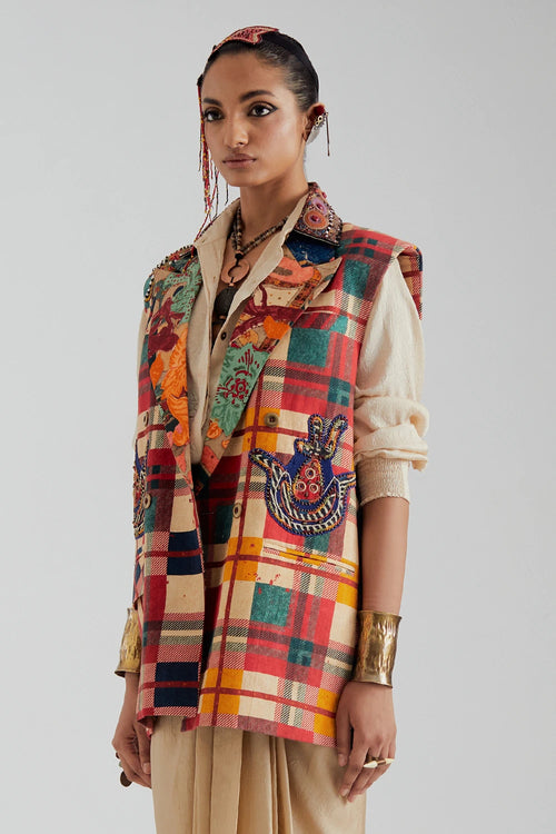 Noori Double Breasted Vest