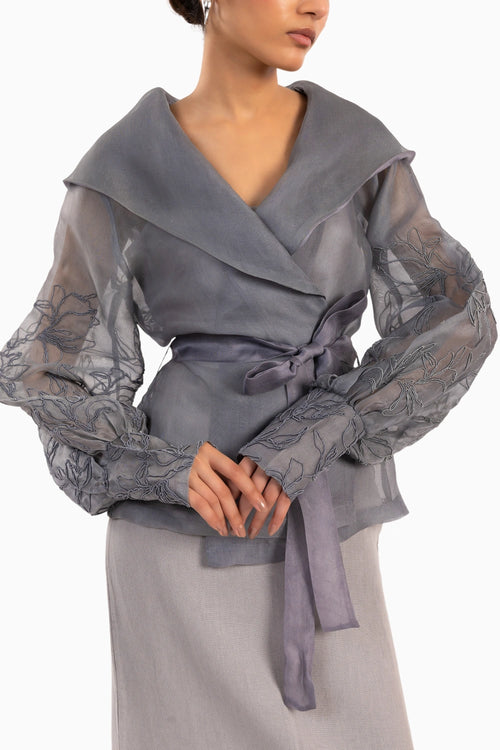 Aelora Grey Top