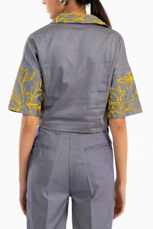 Artemis Grey Top