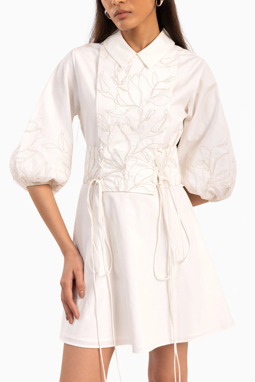 Wildflower Waltz White Dress