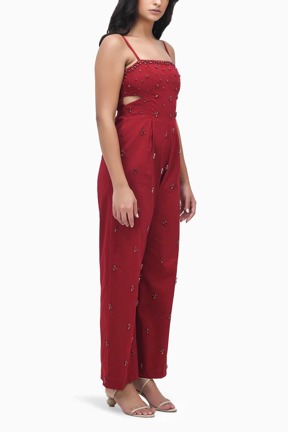 Queen of Hearts Red Jumpsuit