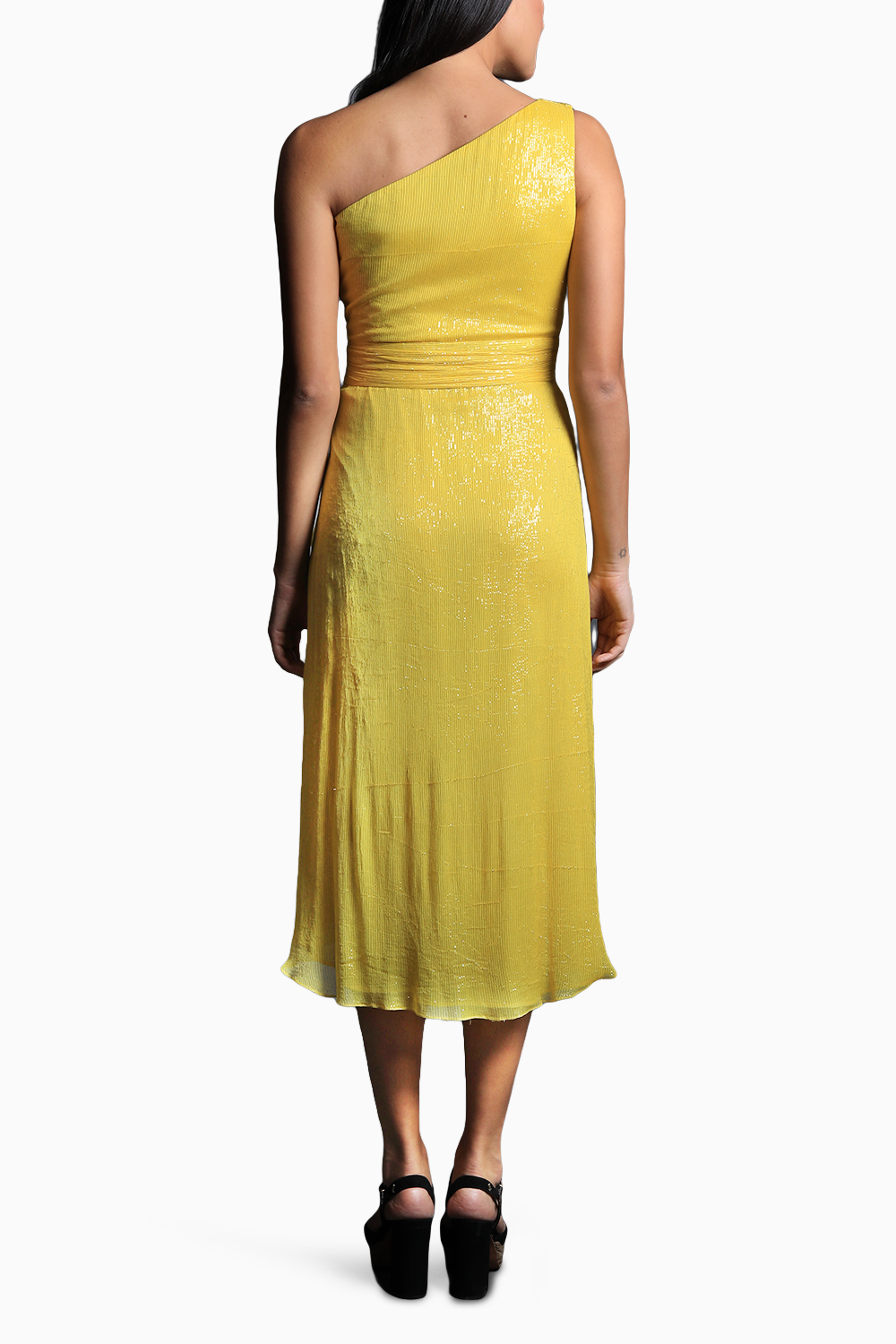 Sunshine Glow One Shoulder Dress