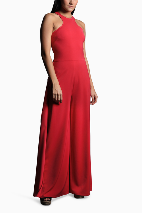 Crimson Chic Jumpsuit