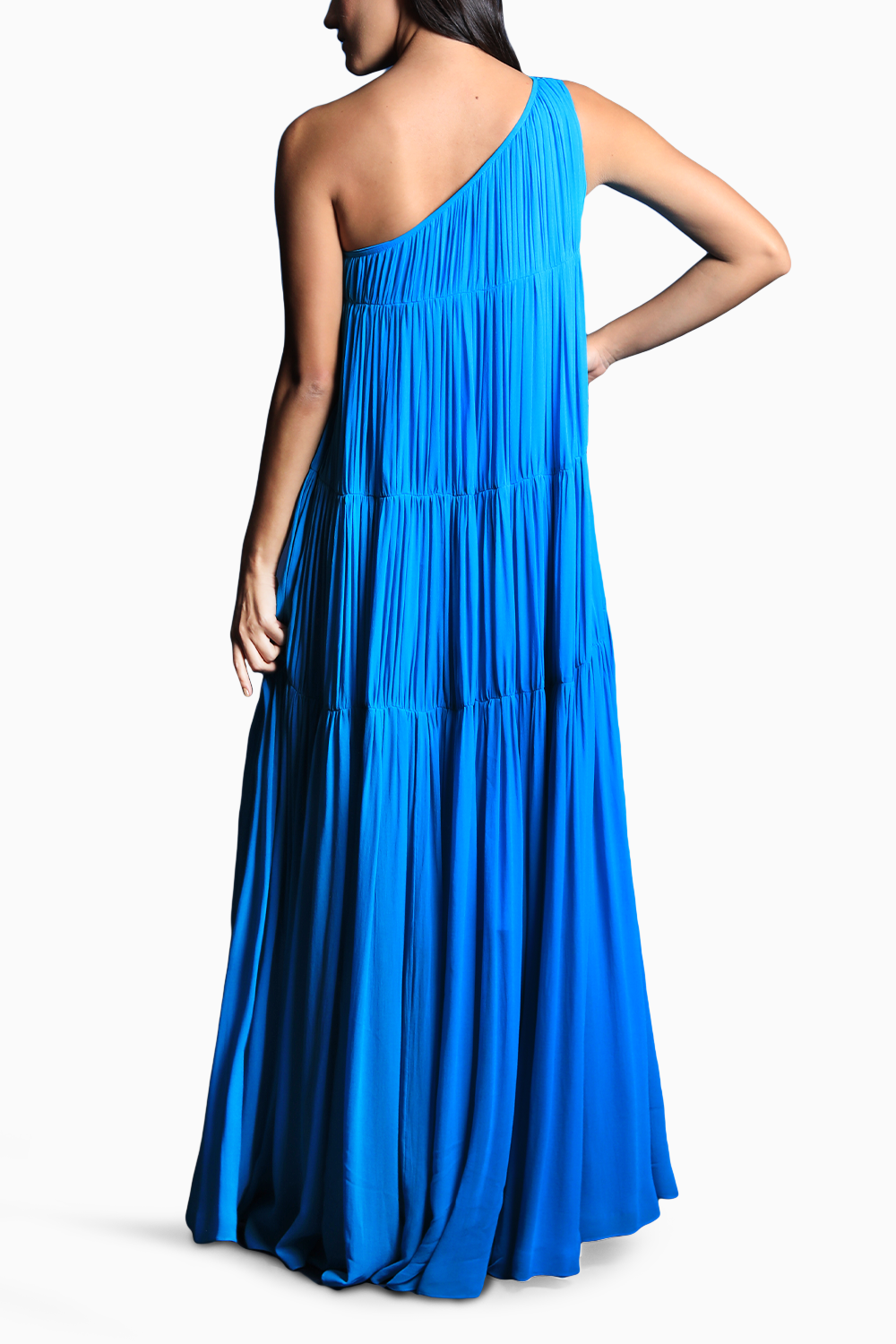 Azure Elegance Maxi Dress