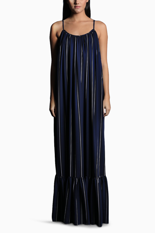 Marine Stripes Maxi Dress