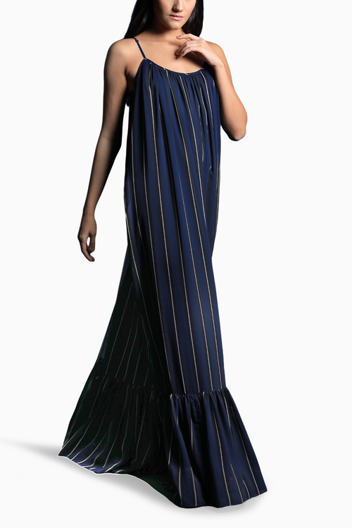 Marine Stripes Maxi Dress