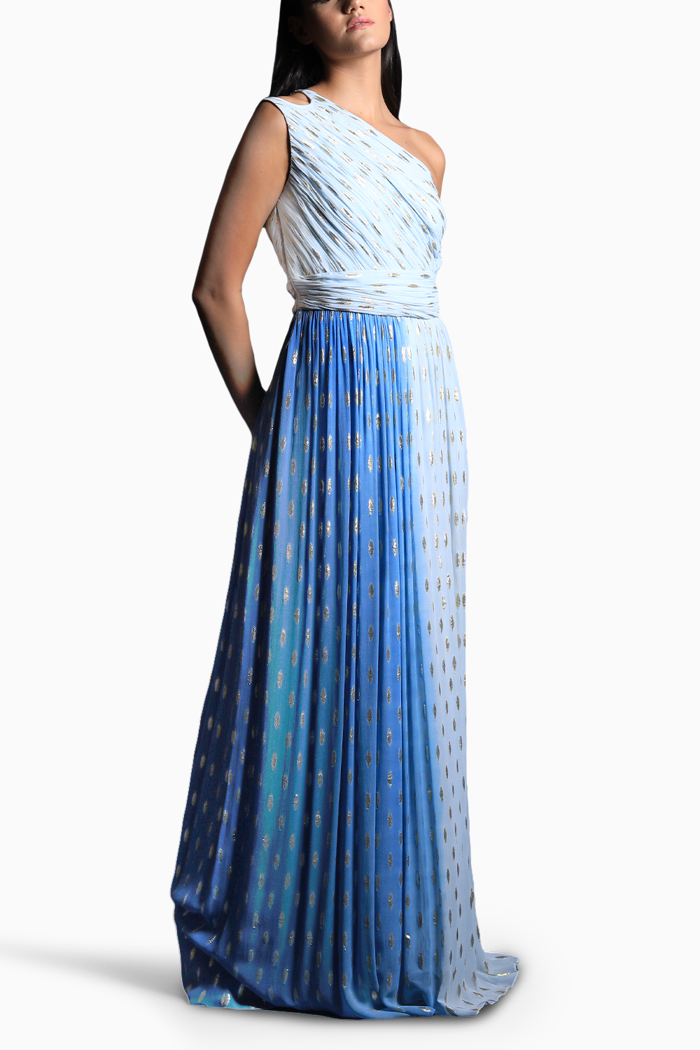 Serene Symphony One Shoulder Gown