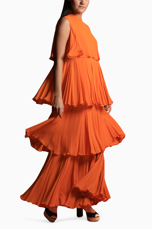 Sunset Splendor Maxi Gown
