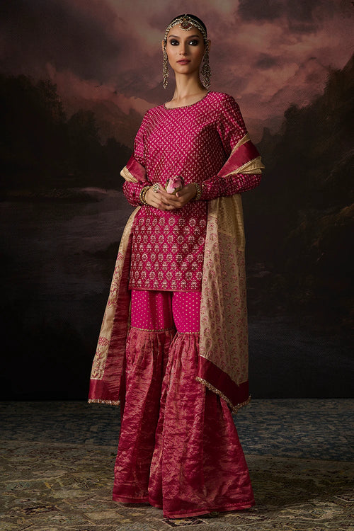Aafreen Rani Pink Kurta Set