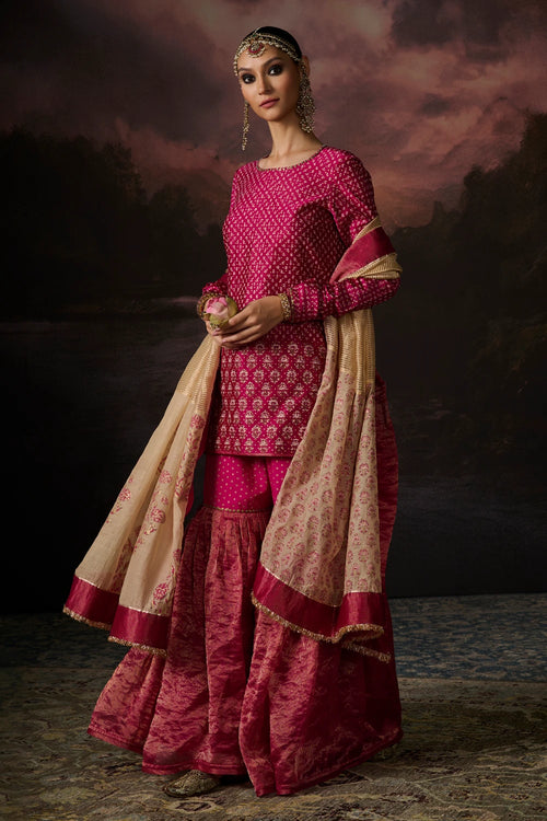 Aafreen Rani Pink Kurta Set