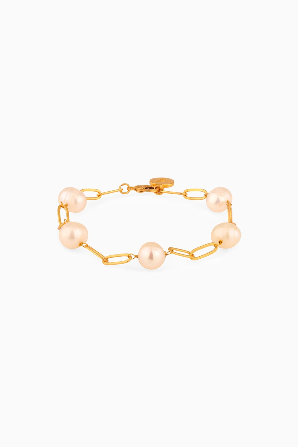 Dainty Linked Pearl Bracelet