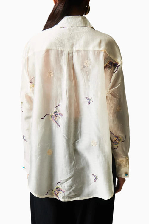 Butterfly Embroidered Breeze Shirt