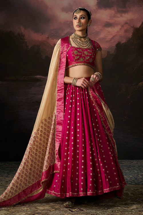 Zara Rani Pink Lehenga Set
