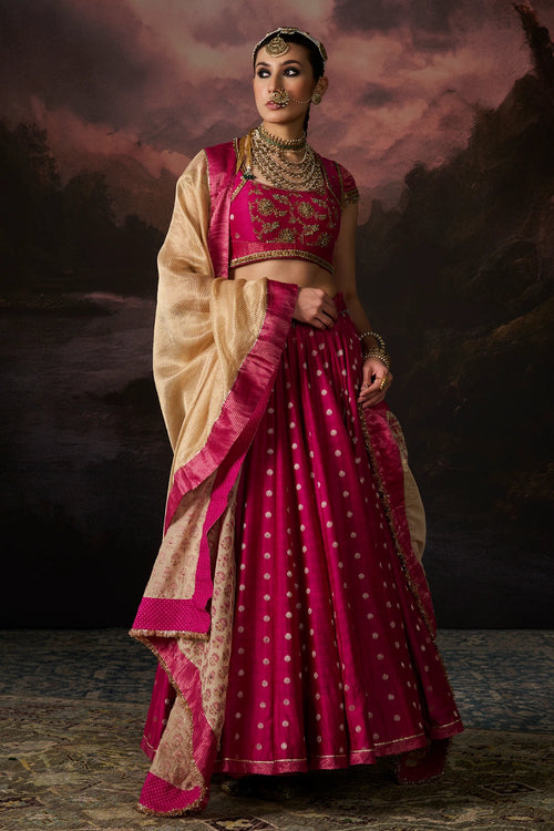Zara Rani Pink Lehenga Set