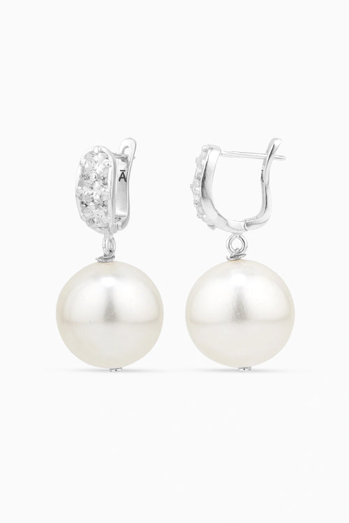 Silver Glam Hoops