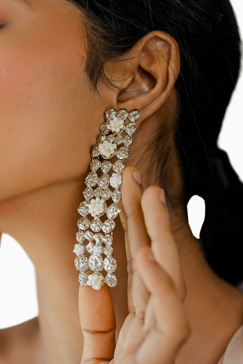 Silver Noor Earrings