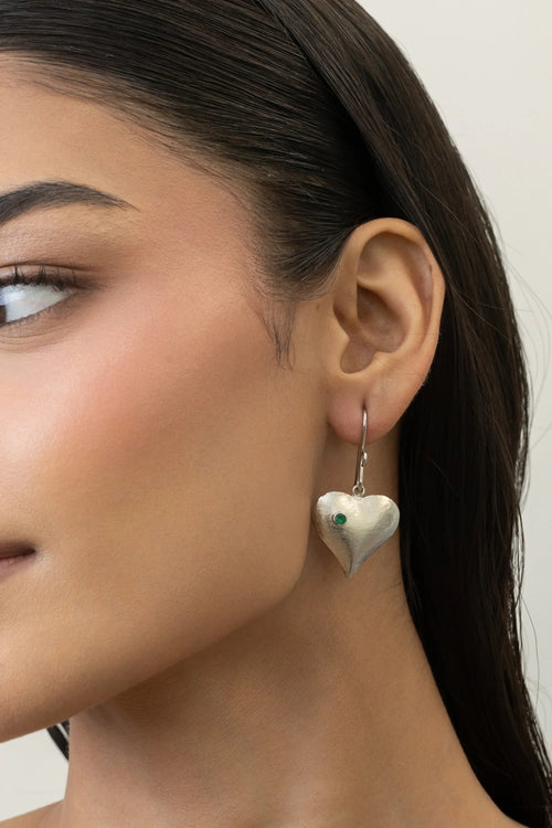 Silver Happy Hearts