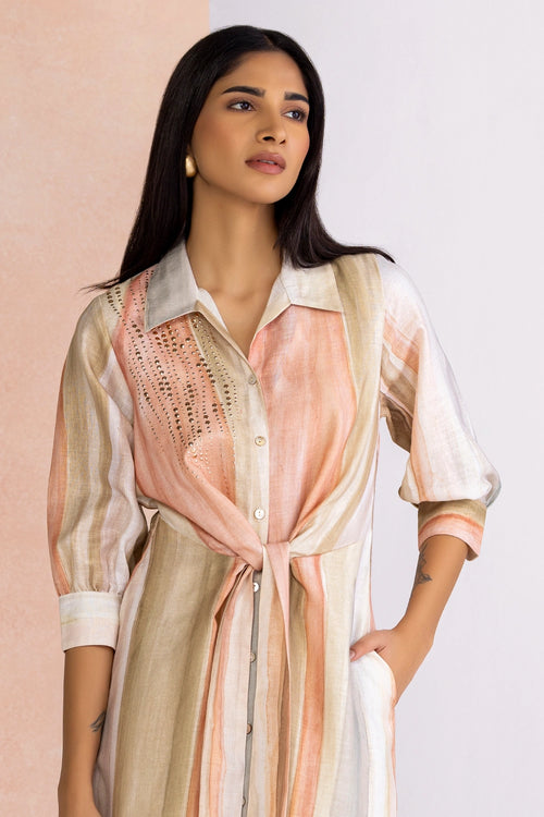 Agate Rainbow Tie Dress