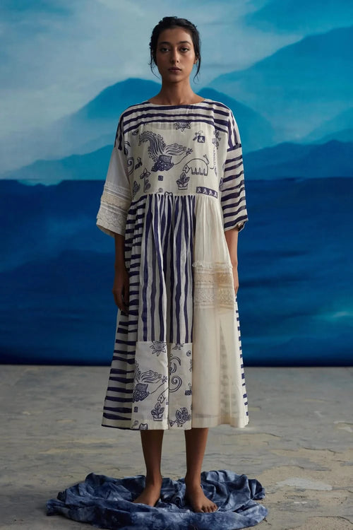 Delphine Patchwork Dress