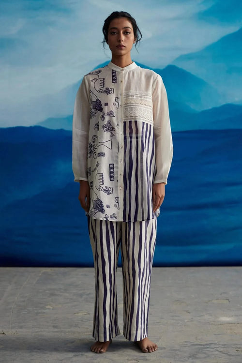 Raizal Mandarin Shirt with Lillian Classic Pant