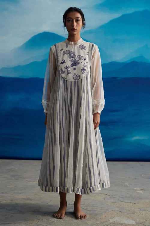 Blazing Yoke Dress