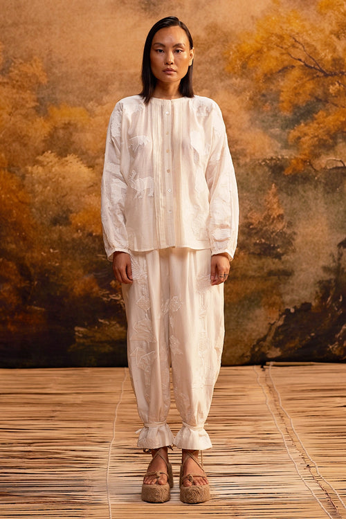 Kokoro Dolman Shirt With Reiko Drop-Crotch Pants