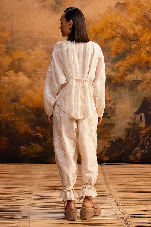Kokoro Dolman Shirt With Reiko Drop-Crotch Pants