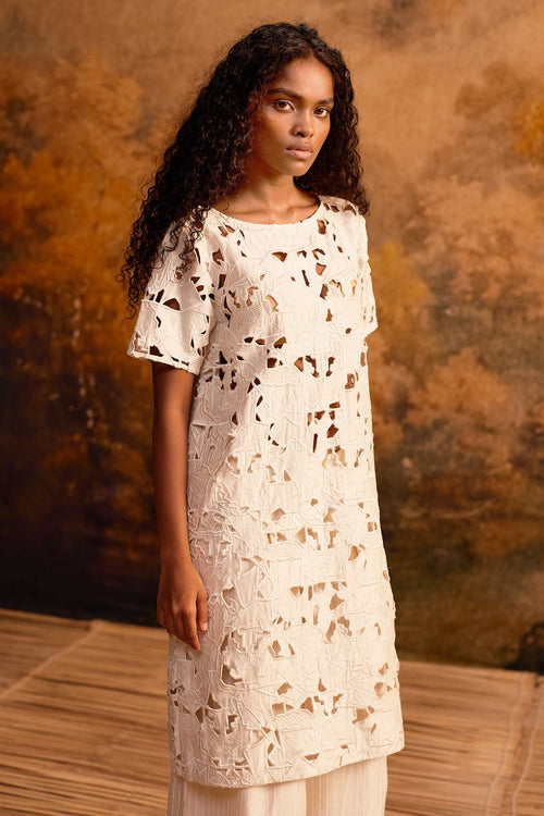 Washi Shift Dress with Slip
