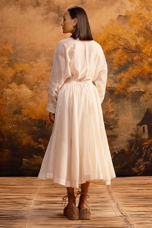 Yama-Ori Dolman Shirt With Ribbon