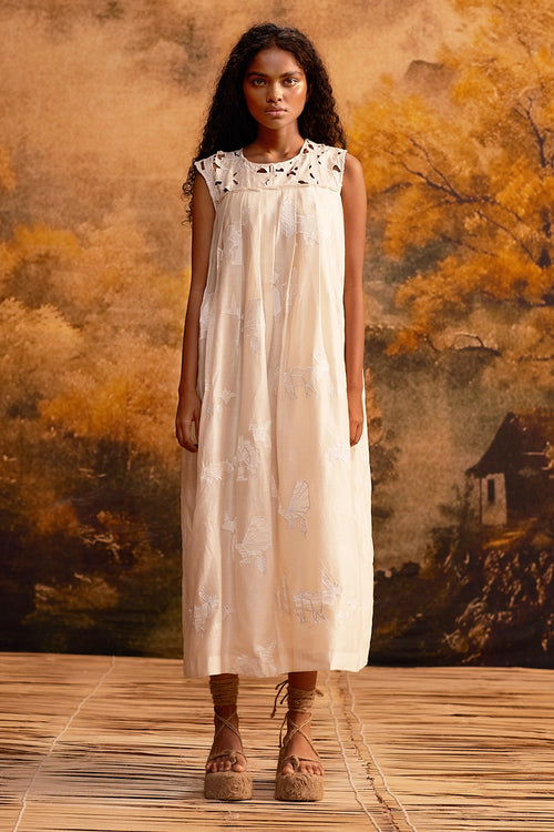 Kujaku Knife Pleat Dress