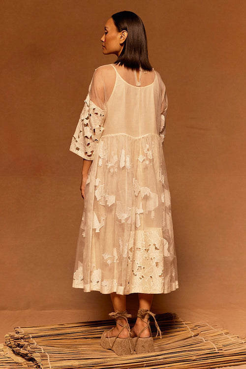 Yamada Patchwork Dress with Slip