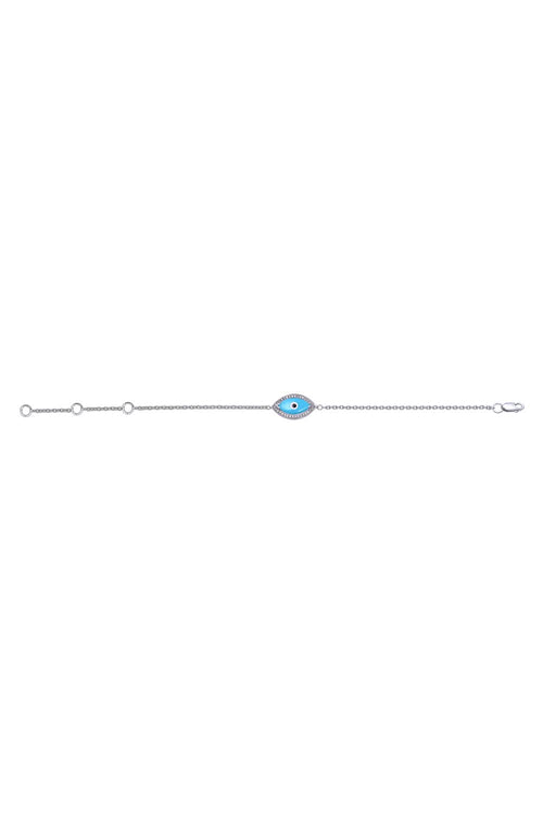 Turquoise Diamond Chain 14KT Gold Anklet