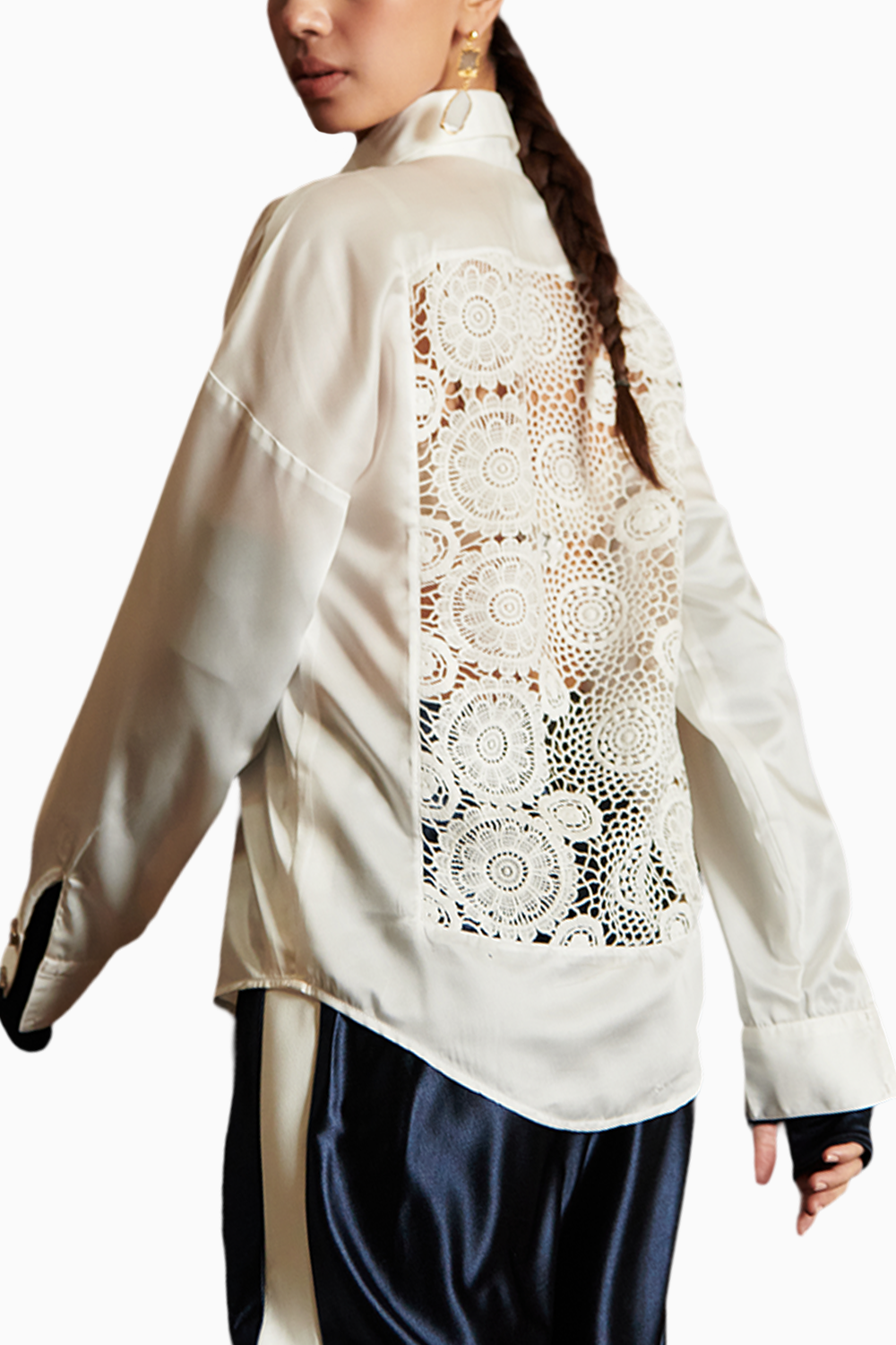 White Embroidered Shirt