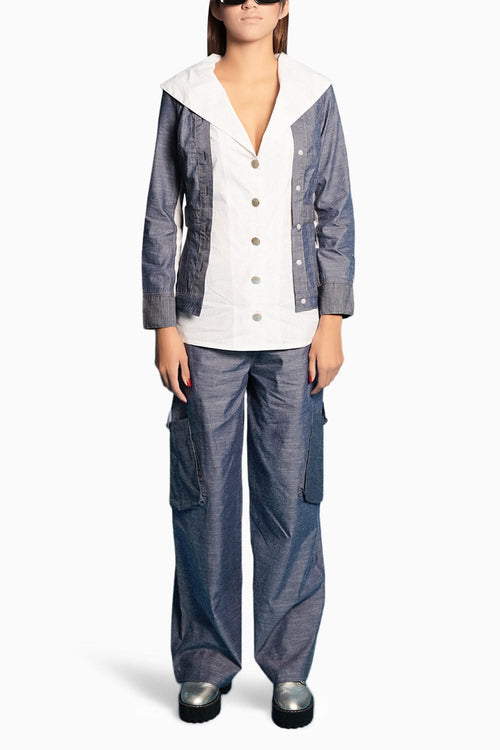 White Shirt With Cargo Pants