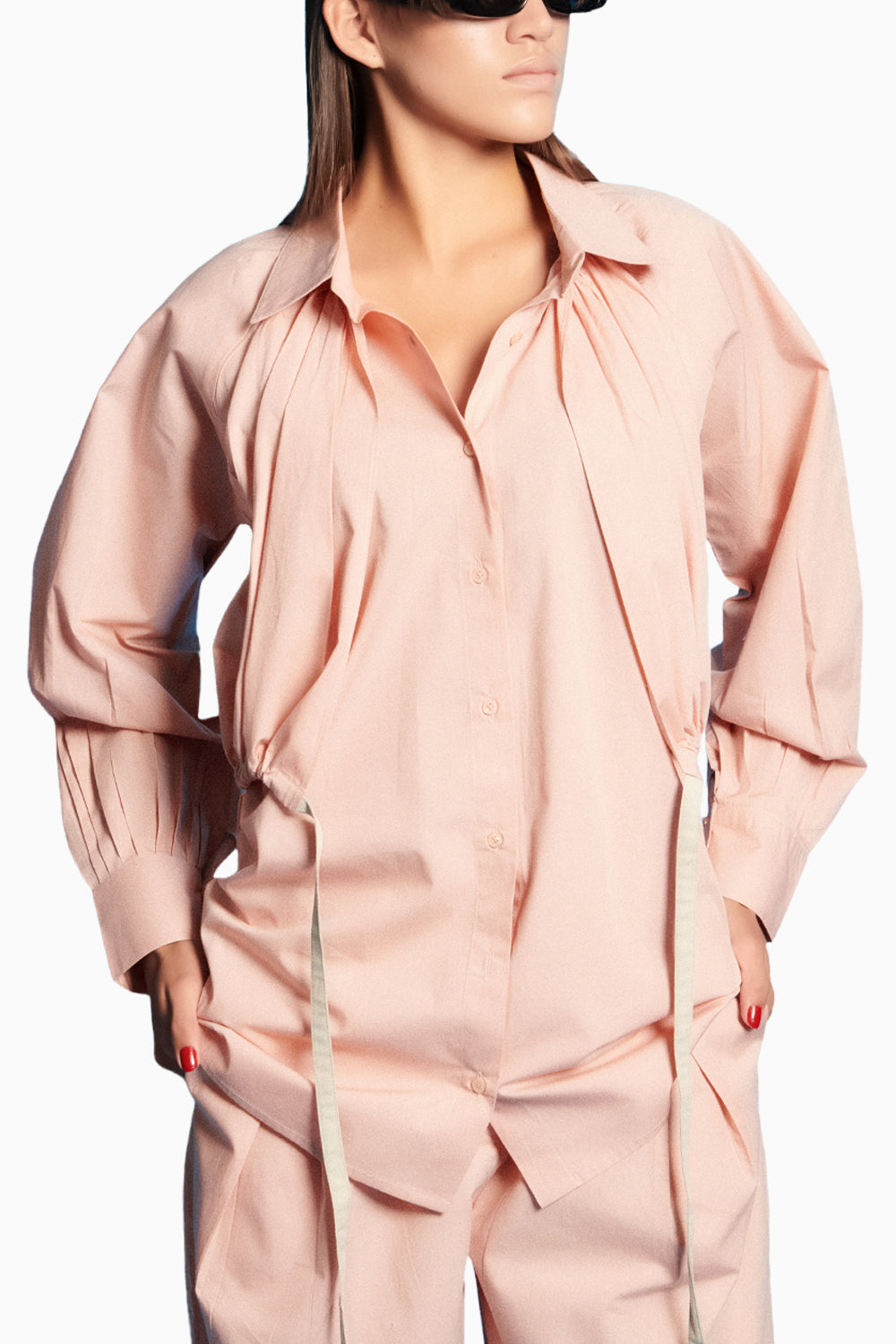 Dusty Pink Shirt With Pants