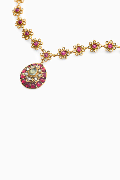 Gulmohar Crimson Necklace