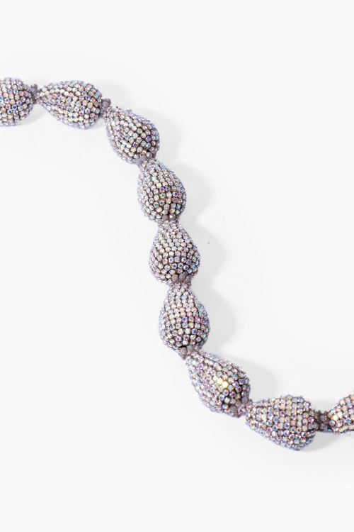 Thick Pyrus Necklace in Sparkling White