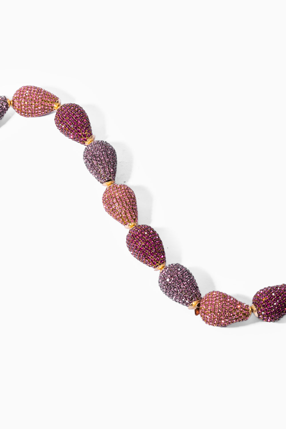 Thin Pyrus Necklace in Pink Ombre