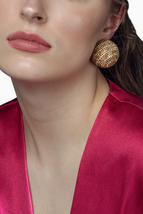 Mini Aurora Studs in Gold Ombre