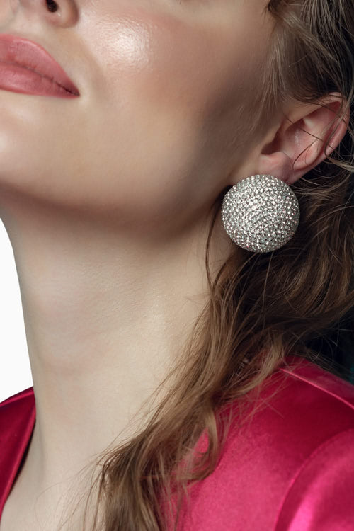 Mini Aurora Studs in Sparkling White