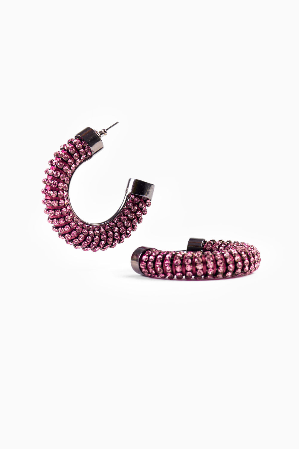 Tortile Chubby Hoops in Flamingo Pink